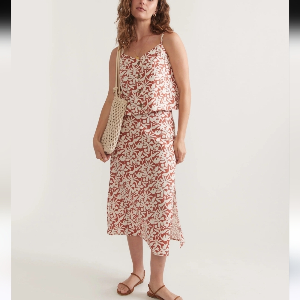 Marine Layer Ryan Slip Midi Skirt